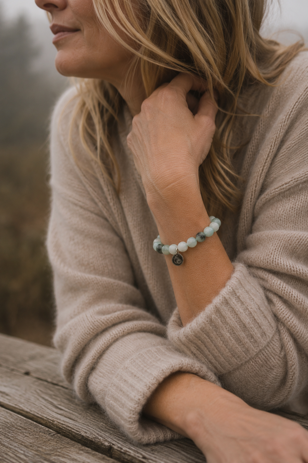 Yoga Armband Amazonit – Harmonie & innere Ruhe