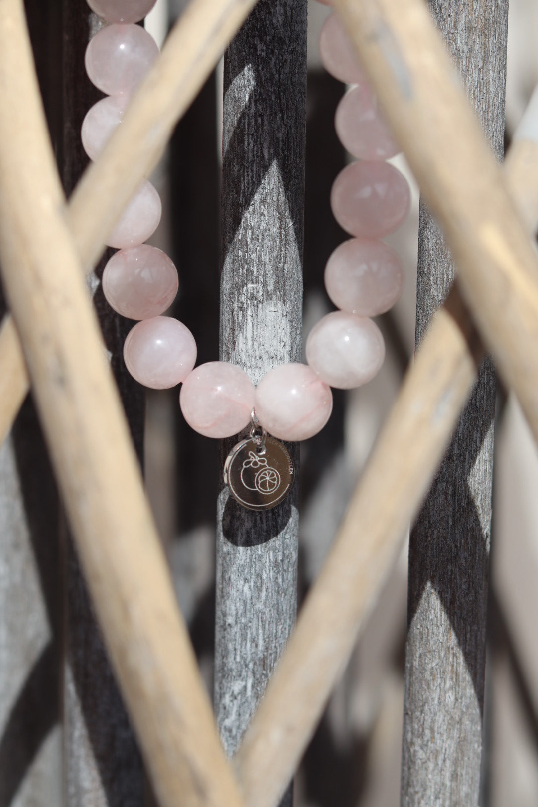 Rosenquarz Armband 10mm – Edelsteinarmband für Liebe & Selbstliebe