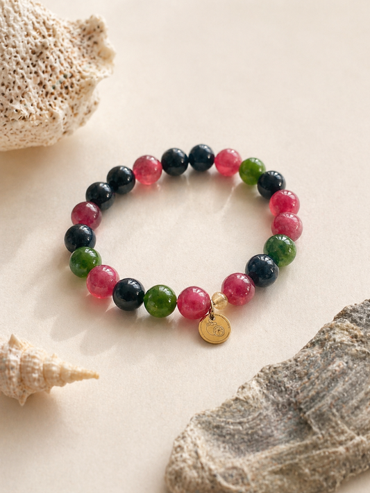 Jade Armband bunt