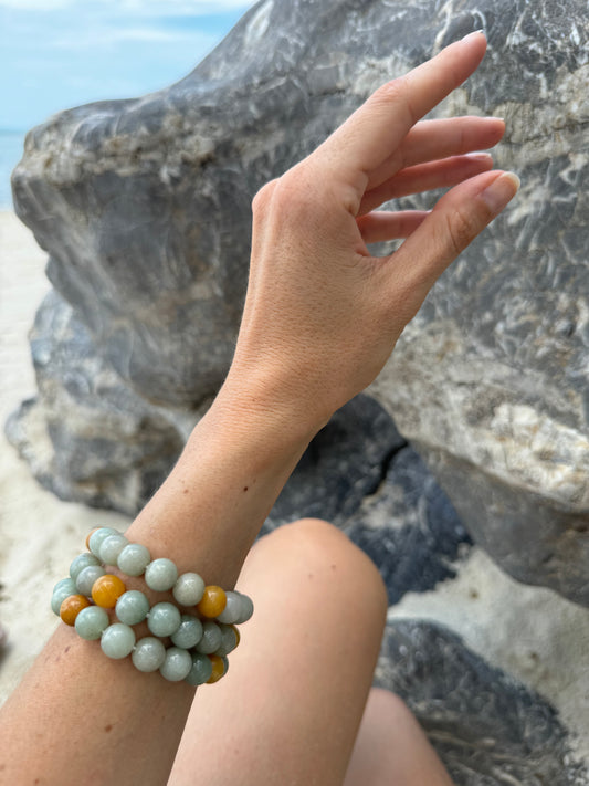Yoga Armband Myanmar Jade Variation